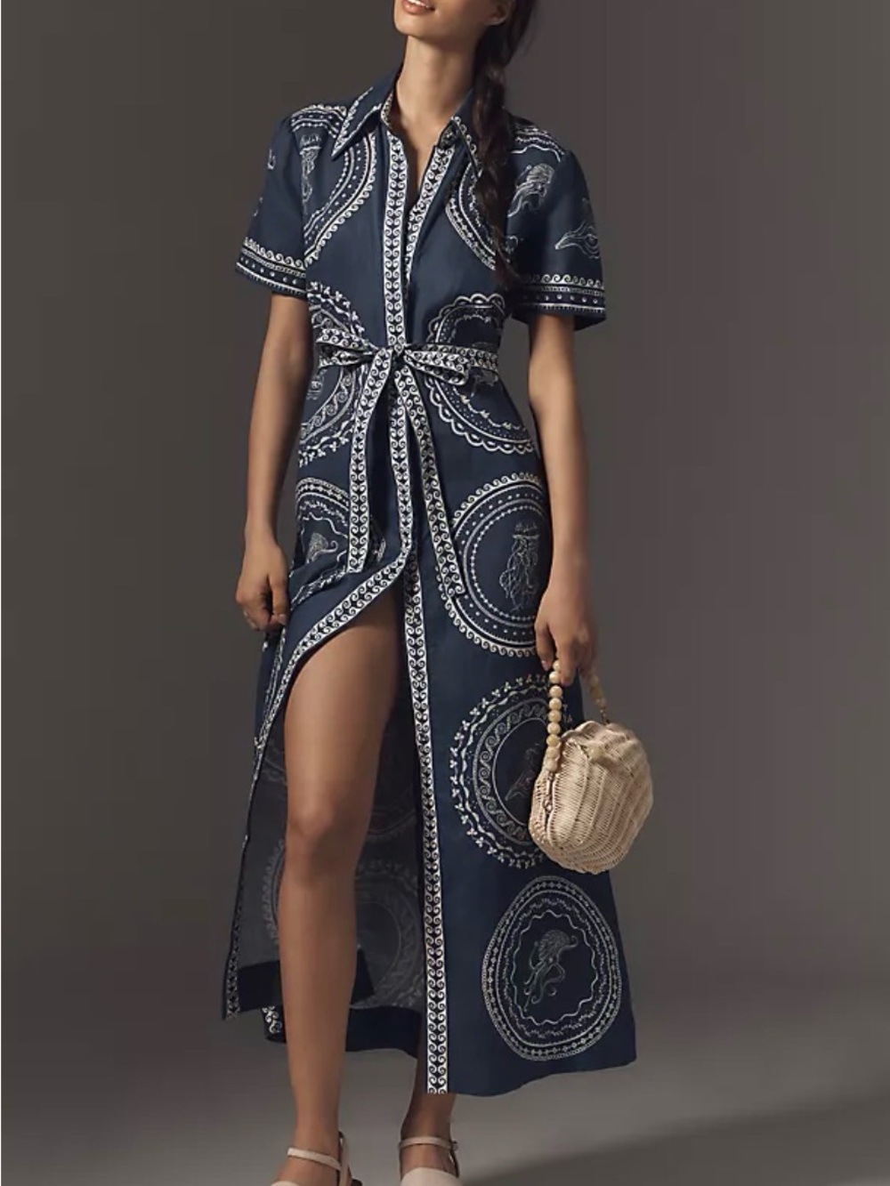 Alémais Linen Shirtdress